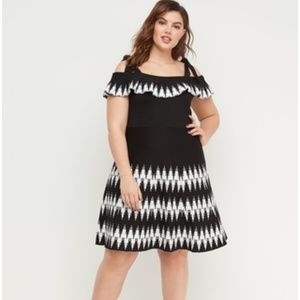 NWT Cold-Shoulder Fit & Flare Sweater Dress 18/20